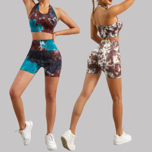 Yoga suit, high waisted fitness suit, sports vest, running
