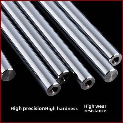 直径12内螺纹光轴加硬导杆内螺纹铬杆内线支持轴杆齿孔加工和定制