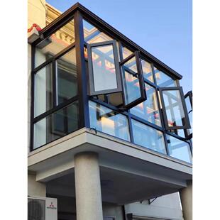 上海苏州断桥铝门窗封阳台系统窗隔音隔热窗纱一体落地玻璃阳光房