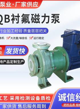 CQB衬氟磁力泵工程塑料卧式喷射泵单吸式氟塑料磁力泵耐酸磁力泵