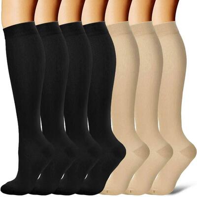 3/6/7 Compression Socks Women 20-30 mmhg Medical Edema Preg