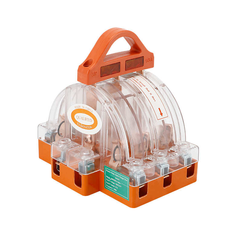 HK11-3P63A铜件透明带灯断路器三相双投闸刀开关双向电源切换