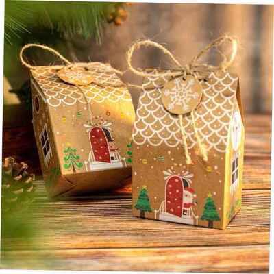 24pcs Christmas Gift Boxes with 1-24 Count Down Stickers Xma