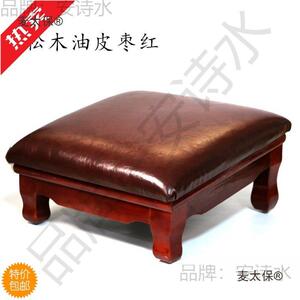 大佛寺拜佛凳狮脚磕头拜凳打坐垫跪拜实木禅修垫家用拜佛跪麦太保