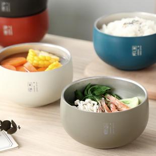 创意316不锈钢碗防摔隔热碗家用餐具儿童吃饭碗个人