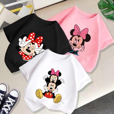 T Shirt Cartoon Baby Kids Boys Girls Children Mickey Mouse