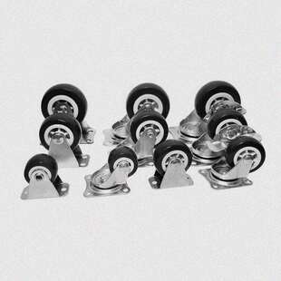 2寸万向轮重型轮子带煞车静音定向转向脚轮通用多款手推车小滑轮