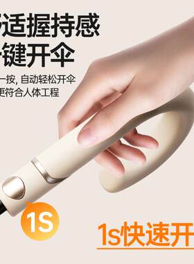 16骨一片式安全反光条弯钩直杆伞雨伞女厂家现货印字印广告雨伞