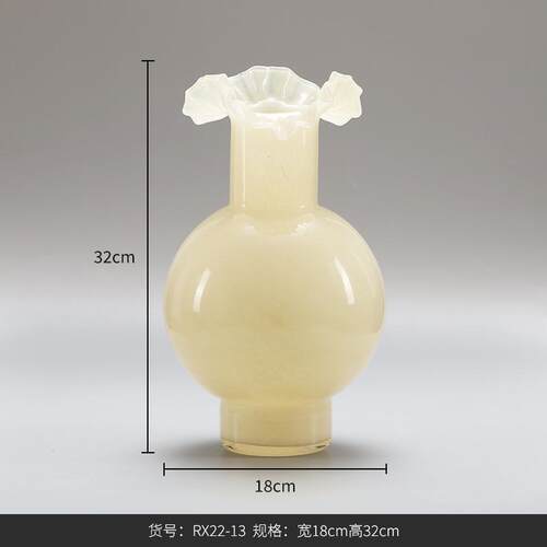 芬best顿高级花轻中古摆件花瓶法式家居ins玻璃 器 客厅 感west奢