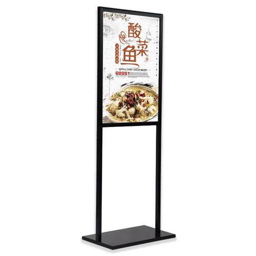 商场促销双面立式广告牌展示牌店门口展示架户外KT板pop展架 落地