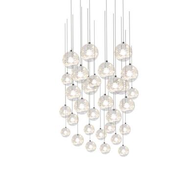 酒店大堂水晶大吊灯售楼部沙盘区Lighting in hotel engineering