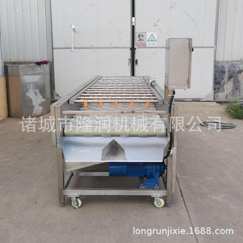 海蛎子生蚝清洗机全自动洗壳机大型高压喷淋软毛刷柑橘柠檬打蜡
