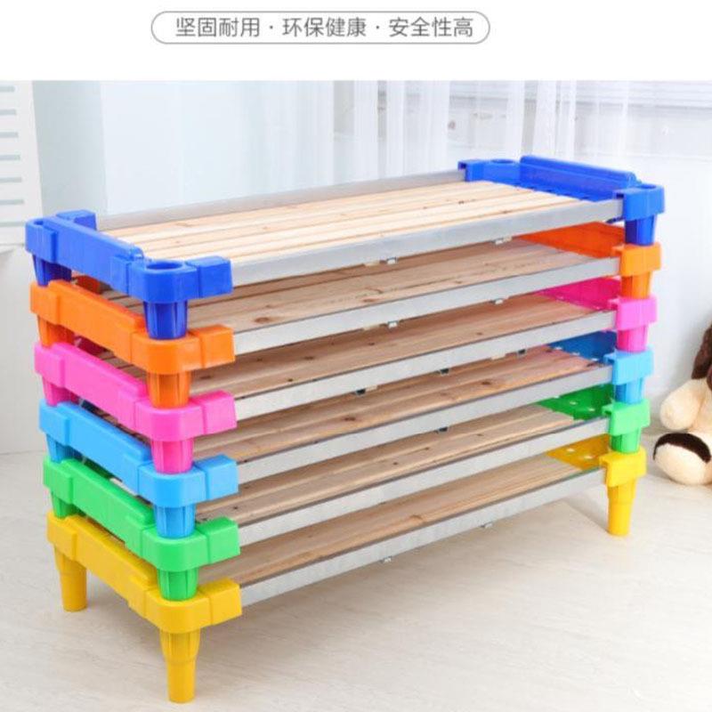 幼儿园床午睡床小学生卧室托管小孩室内木质加长简易床叠叠床家庭