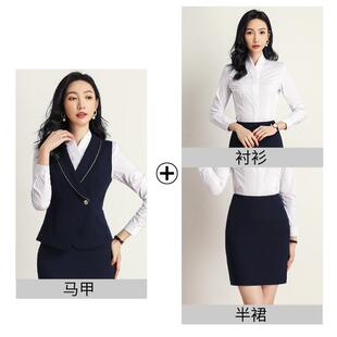 时尚 新款 质女神范商务正装 女2024秋新款 工OL套裙前台作 气职业套装