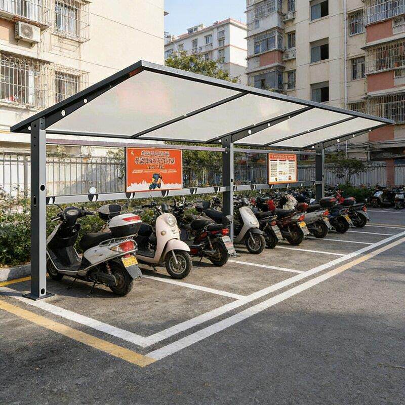 电动车停车棚成品棚膜结构棚工程社区蓬雨棚停车蓬遮阳棚充电桩棚