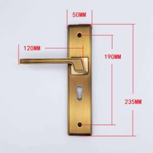 锁具 卧室房门执手门把手老式 家用通用型门锁 室内木门静音执手锁
