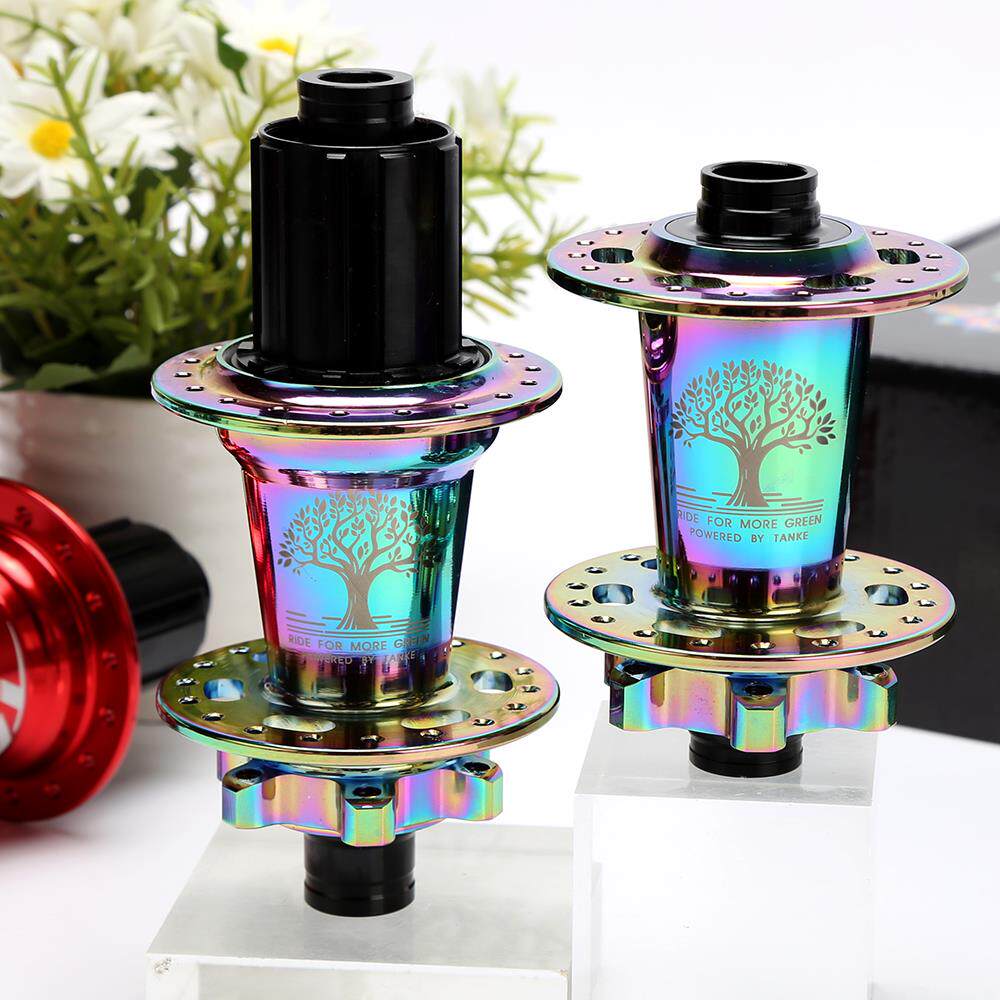 碳客TANKE登山自行车360响花鼓6爪快拆桶轴炫彩32/36孔大声前2后4