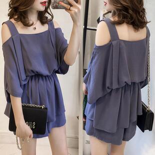 大码女装2026新款胖mm夏装遮肚子套装妹妹时尚休闲显瘦两件都市风