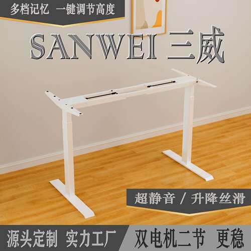 电动升降桌二节智能电竞桌双电机电动升降桌腿站立办公学习电动桌