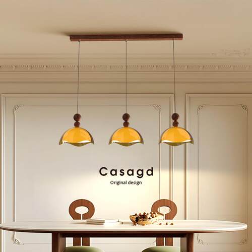 vintage法式中古风餐厅吊灯美式复古高级感餐桌吧台蛋壳灯casagd
