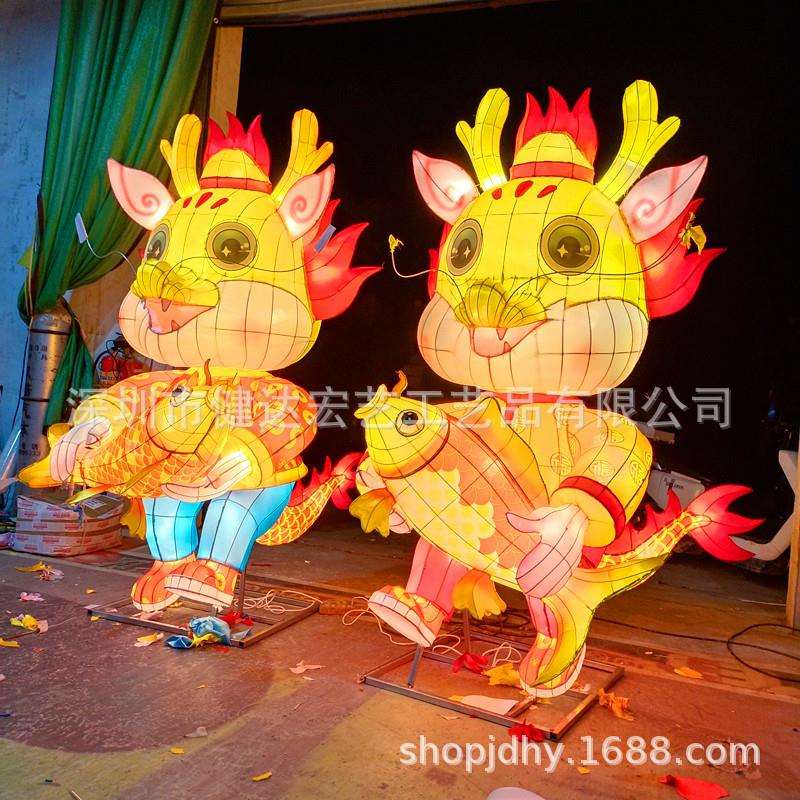 龙年春节花灯大型户外花灯元宵灯会庙会动物造型花灯大型龙灯景区