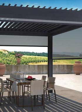 智电动户防风卷帘电动升OHA降隔热遮能阳帘外阳室外防雨防风窗台