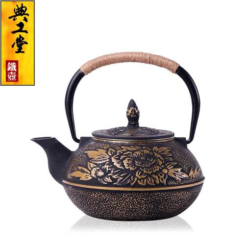 Cast Iron Teapot Set Tea Pot Kettle Enamel Kung Fu Infusers