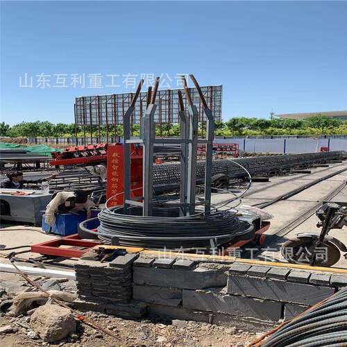 建筑工地钢筋笼绕筋机 公路施工钢筋滚笼机 钢筋外箍盘丝滚焊机