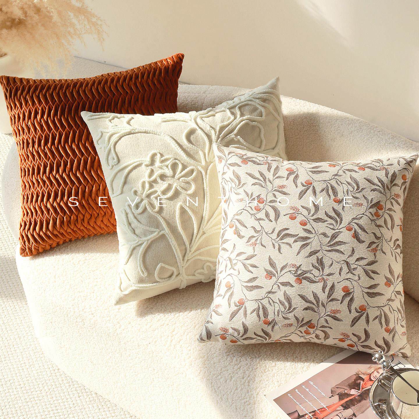 现代简约轻奢沙发抱枕套高级感客厅飘窗装饰靠枕床头腰靠垫靠背枕