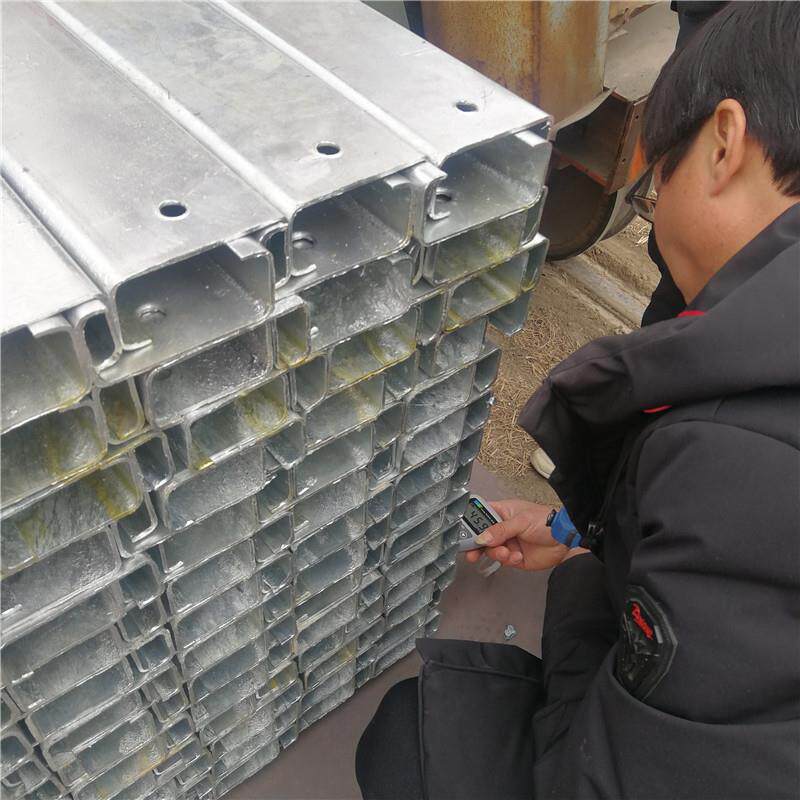 厂家生产镀锌U型钢 C型檩条 Z型钢 高锌层C型钢 500G光亮C型槽
