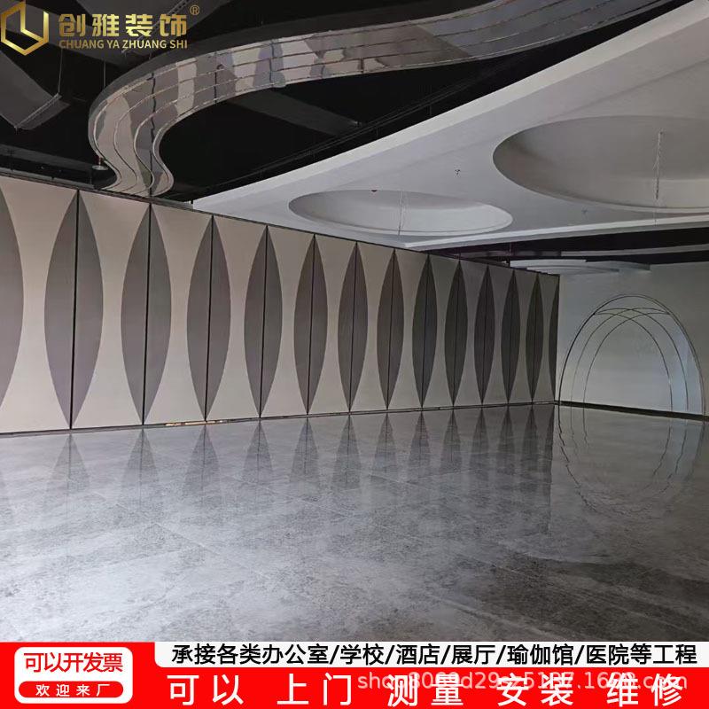 办公室隔断风移折推拉动门吊趟门教室隔断16088隔音展厅活屏动隔