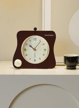 wozoom新款书创房TYOS609室桌卧面座钟摆件电视酒柜意时钟柜装饰