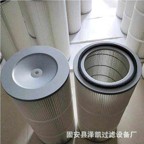 电厂粉尘除尘滤芯方盘除尘滤筒320*660扫地车工业粉尘除尘滤芯