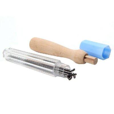 7PCS Felting Needles Holder Wooden Handle Wool Felting