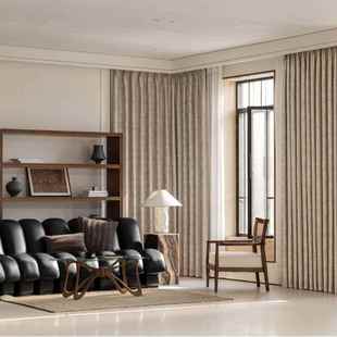 装 饰窗帘个性 饰穿杆窗纱窗帘 唐顿庄园灰色窗帘客厅卧室装 1PC新款