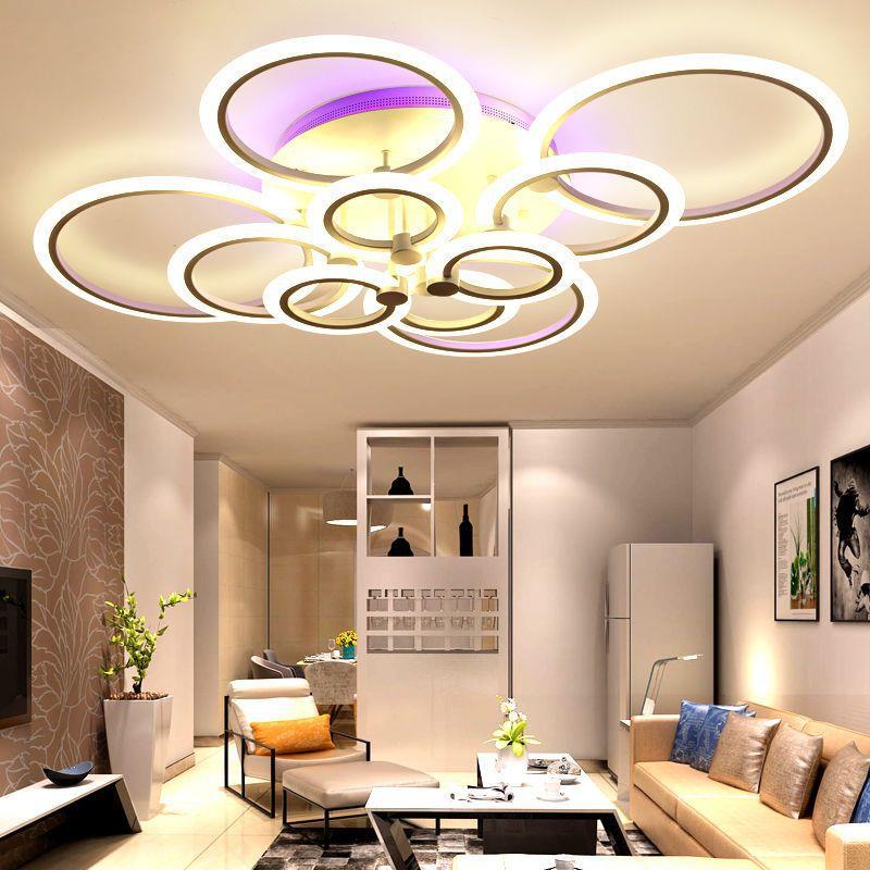 led吸顶灯客厅灯简约现代大气大厅吊顶主灯新款灯具套餐全屋组合