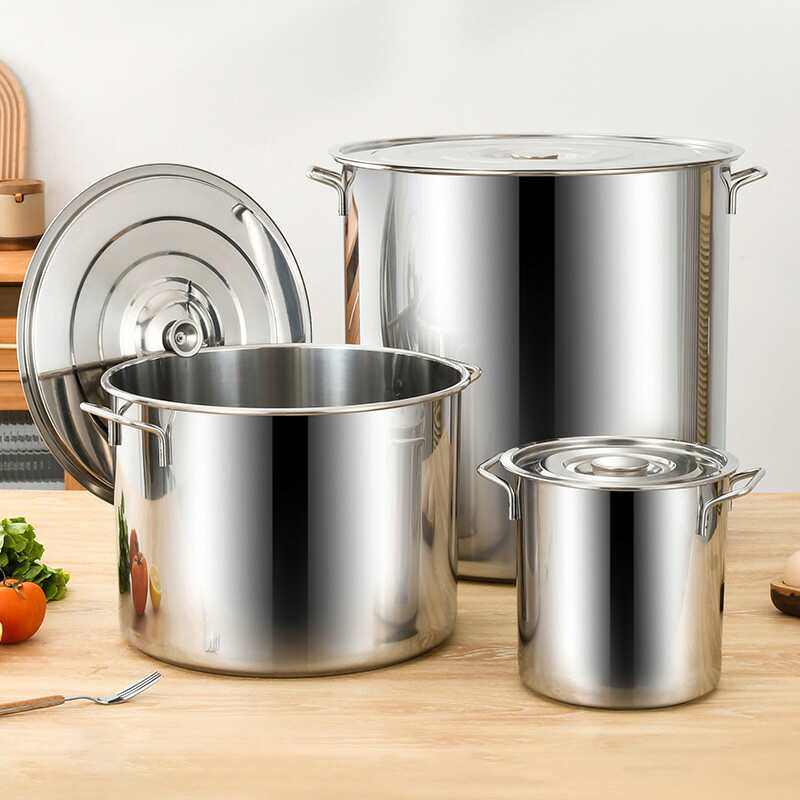 不锈钢汤桶商用加厚带盖汤锅大容量圆水桶米桶粥桶饭店多用桶,厨房/烹饪用具,汤锅/汤桶/卤肉桶,淘宝优惠券,粉丝福利购,淘宝优惠卷