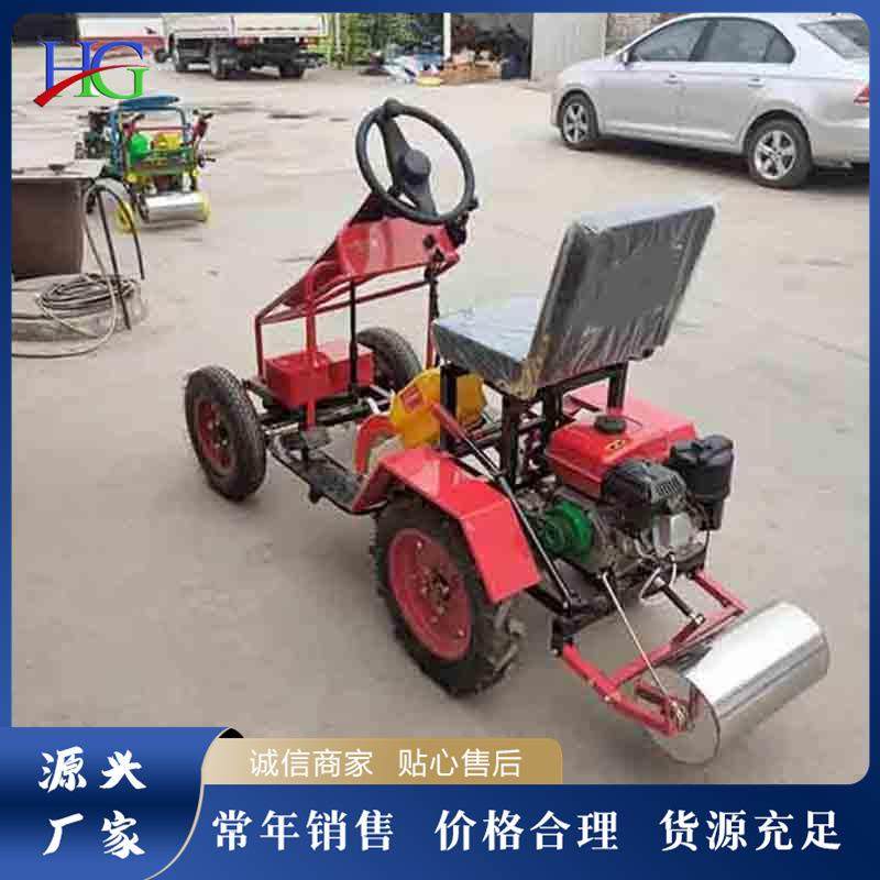 小型玉米播种机座驾式大豆黄豆种植机汽油动力播种镇压一体机