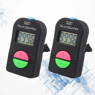 Digital Countdown Reversible LED Handheld Counter 2PCS