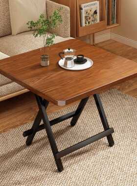 乔缇娜可折叠餐桌家用户型小桌子简易圆桌出租屋便携摆摊吃饭方桌