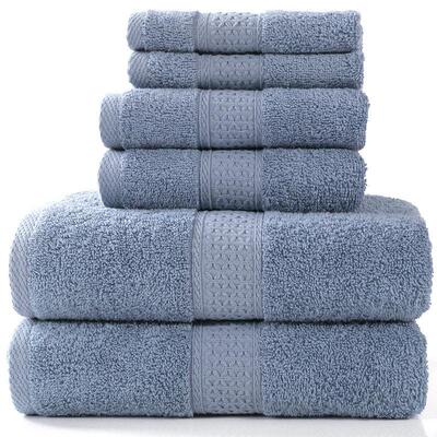 纯棉浴巾方巾毛巾三件套 cotton towel set 3 pcs bath washcloth