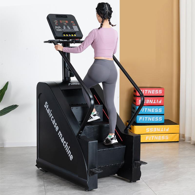 楼梯机健身器材攀爬室内液晶LED显示心率climbingmachine爬楼机