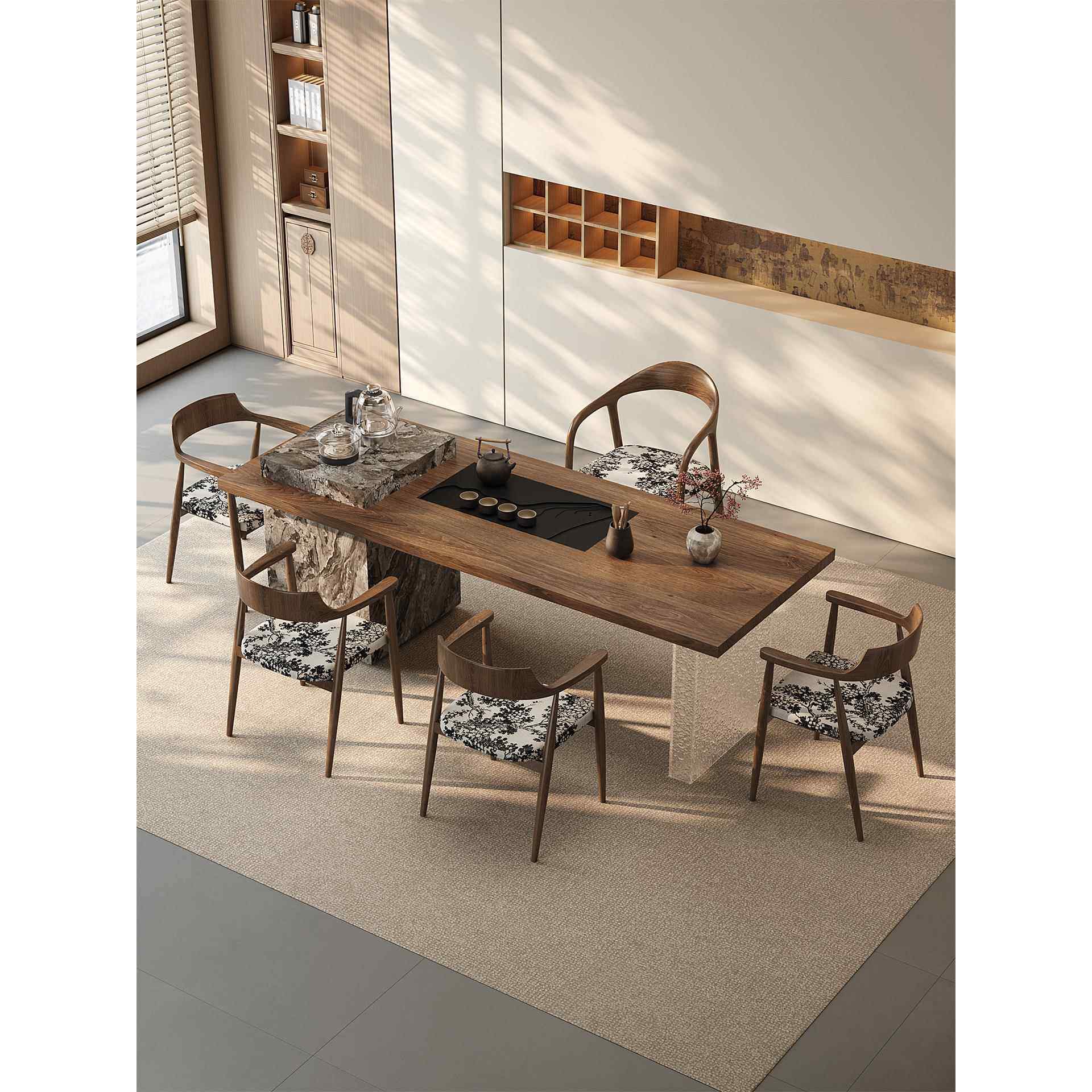 实木茶桌椅组合岛台客厅家用办公室大板泡茶台轻奢现代简约高级感,住宅家具,家用茶台/茶桌,淘宝优惠券,粉丝福利购,淘宝优惠卷