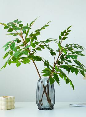 南天竹彷生绿植客厅水培高枝彷真插花摆件假植物北欧装饰室内