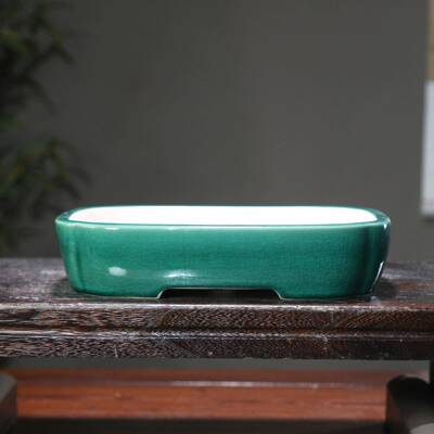 紫砂花盆长方形抽角tb-68801四方形陶瓷盆景工日盆式手器传统形觅