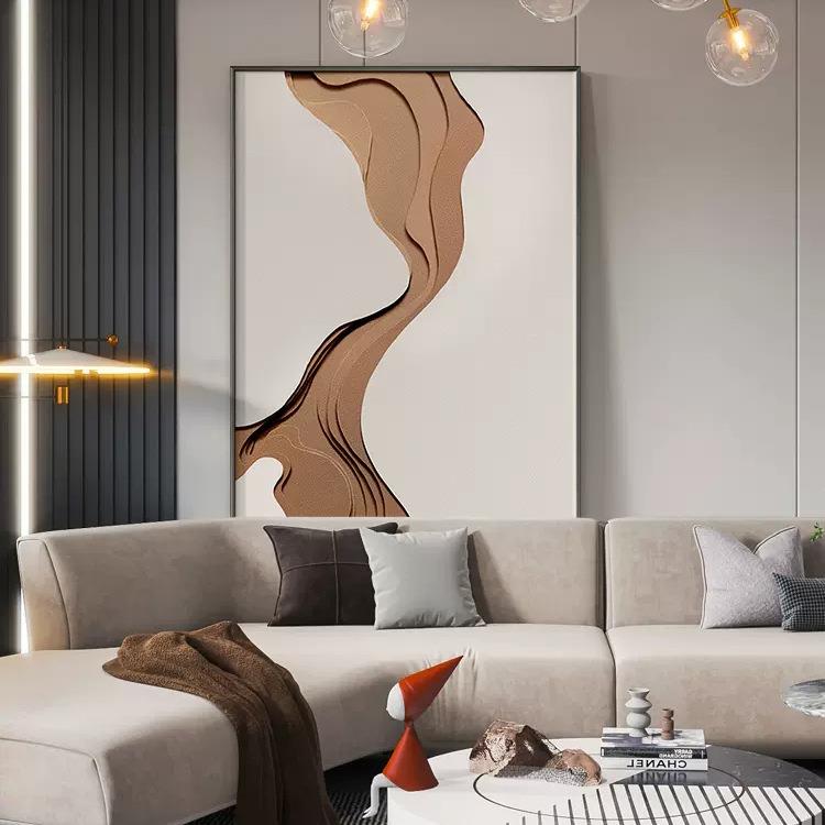 现代抽象餐厅入户玄关过道高级装饰画简约客厅沙发背景墙挂画壁画