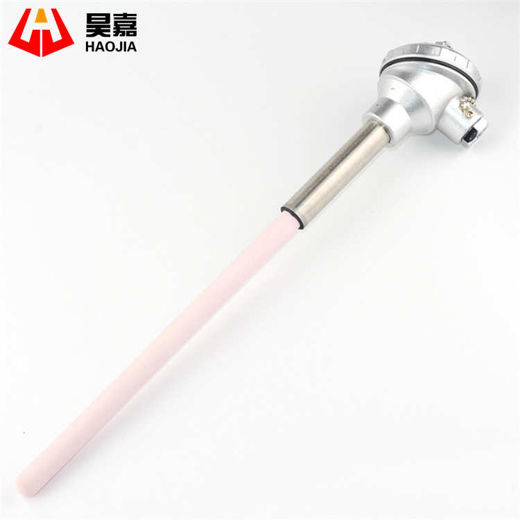 K型热电偶 WRN-122WRN-132刚玉管陶瓷管热电偶1300度高温炉测温棒