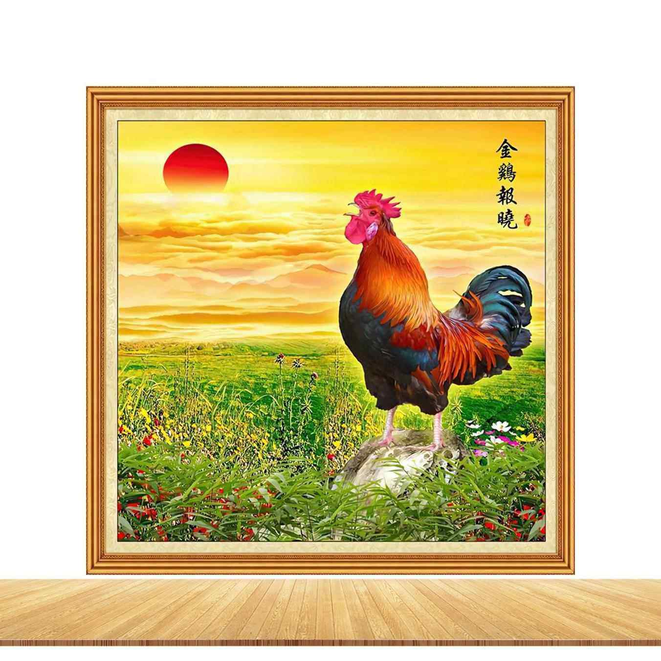 金鸡报晓霸气镇宅装饰贴纸家居门窗墙上玄关自贴仿真3d立体自贴画,个性定制/设计服务/DIY,写真/海报印制,淘宝优惠券,粉丝福利购,淘宝优惠卷