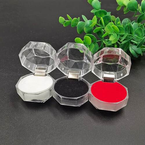 Acrylic Flip-Top Transparent Earring Box Jewelry Packaging B
