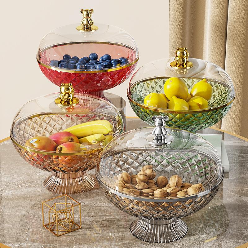 水果盘盖网红ins透明客厅果篮